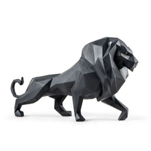 Load image into Gallery viewer, Lion Figurine, Black matte
