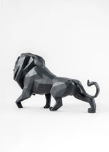 Load image into Gallery viewer, Lion Figurine, Black matte