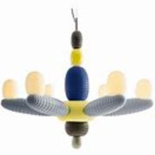 Load image into Gallery viewer, Soft Blown Chandelier Blue