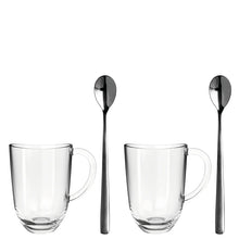 Load image into Gallery viewer, Napoli 2 Latte Macchiato Cups 380 ml + 2 Spoons