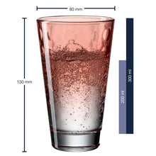 Load image into Gallery viewer, Optic Drinking Glass 300 ml Pastel Set of 6