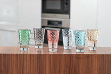Load image into Gallery viewer, Optic Drinking Glass 300 ml Pastel Set of 6