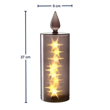 Load image into Gallery viewer, Capanna LED Candle Grey 27 cm