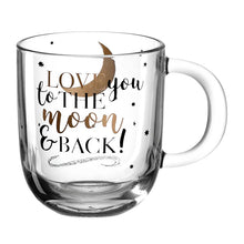 Load image into Gallery viewer, Emozione Cup 400 ml 'Love you to the moon and back'
