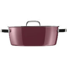 Load image into Gallery viewer, Fusiontec Aromatic Rose Quartz Round Roaster with Lid 28 Cm