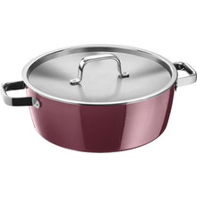 Load image into Gallery viewer, Fusiontec Aromatic Rose Quartz Round Roaster with Lid 28 Cm