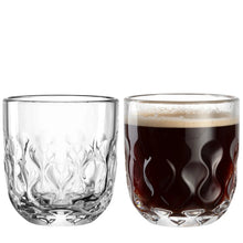 Load image into Gallery viewer, Gocce 2 Coffee Glass 220ml Set of 2