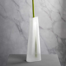 Load image into Gallery viewer, Turno Vase White Satin Finish 34 cm