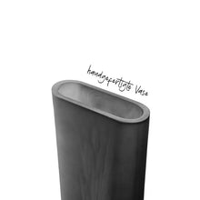 Load image into Gallery viewer, Turno Vase Grey Satin Finish 42 cm