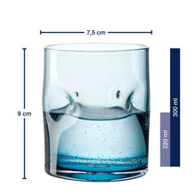 Load image into Gallery viewer, Vesuvio Whiskey/Drinking Glass 300 ml Colored Set of 4