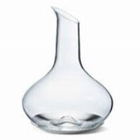 Load image into Gallery viewer, Sky Wine Carafe 2.3 L, Glass and Stainless Steel Coaster