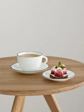 Load image into Gallery viewer, A Table Ligne Noire Espresso cup with Saucer