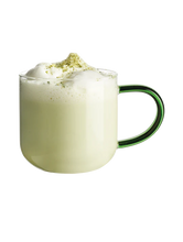 Load image into Gallery viewer, Coppa Glass Mug Green Handle 0.4 L