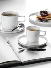 Load image into Gallery viewer, Oco Ligne Noire Coffee cup with Saucer