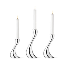 Load image into Gallery viewer, Cobra Candleholders – 16, 20, 24cm – Set of 3