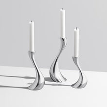 Load image into Gallery viewer, Cobra Candleholders – 16, 20, 24cm – Set of 3