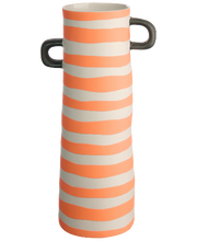 Load image into Gallery viewer, Rayu Vase, Orange Striped H: 28 cm