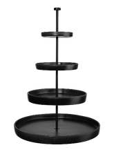 Load image into Gallery viewer, Grande Nero Etagere 4Tiered