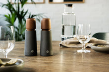 Load image into Gallery viewer, Stockholm, Black Porcelain, Walnut Lid Grinder - 17cm