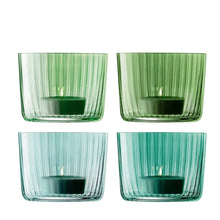 Load image into Gallery viewer, Gems Tealight Holder 6cm Set of 4 Jade Green