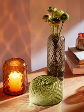 Load image into Gallery viewer, Dapple Vase/Lantern 16cm Amber
