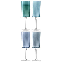Load image into Gallery viewer, Gems Champagne Flute 210ml Set of 4 - Sapphire Blue