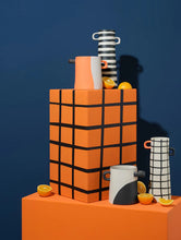 Load image into Gallery viewer, Rayu Vase, Orange Split H: 15.5 cm