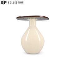 Load image into Gallery viewer, Mio Side Table 41x36xH40cm with Wooden Tabletop Ivory