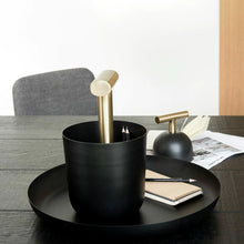 Load image into Gallery viewer, Carry away basket | black + brass