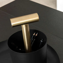 Load image into Gallery viewer, Carry away basket | black + brass