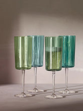 Load image into Gallery viewer, Gems Champagne Flute 210ml Set of 4 - Jade