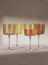 Load image into Gallery viewer, Gems Wine Glass 250ml Set of 4 - Amber