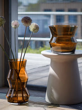 Load image into Gallery viewer, Sculpt Vase/Lantern 36cm Cognac