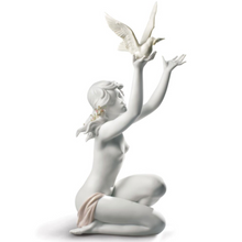 Load image into Gallery viewer, Peace Offering Woman Figurine, White