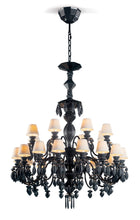 Load image into Gallery viewer, Belle de Nuit 24 Lights Chandelier, Absolute Black