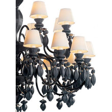 Load image into Gallery viewer, Belle de Nuit 24 Lights Chandelier, Absolute Black