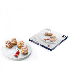 Load image into Gallery viewer, Turn Serving Plate 33 cm White Marble