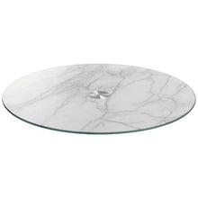 Load image into Gallery viewer, Turn serving plate, white marble look
