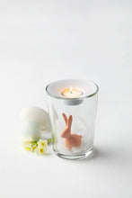 Load image into Gallery viewer, Orange Rabbit Vase with Tea Light 15cm
