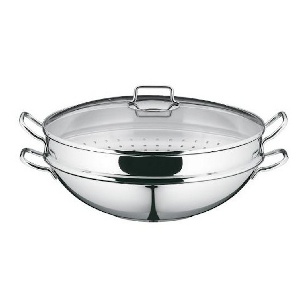 Wok Macao 4-piece with steaming insert