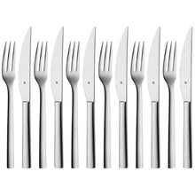 Load image into Gallery viewer, Steak knife and fork set 12 pcs
