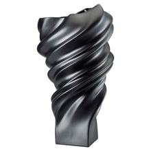 Load image into Gallery viewer, Squall Black matt Vase 32cm
