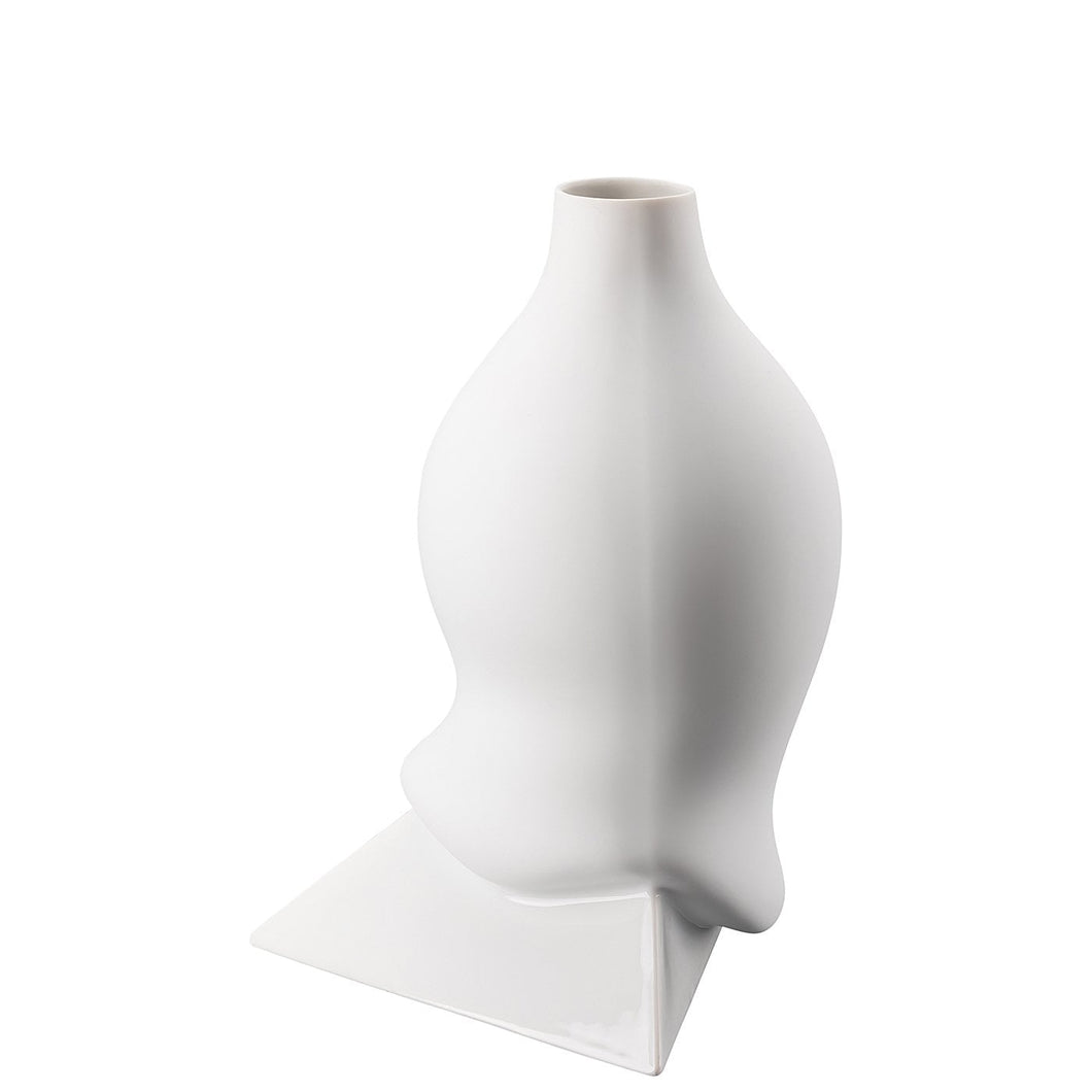Sirop Vase White 28cm with white base