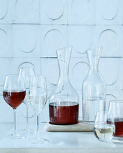 Load image into Gallery viewer, Water & Wine Carafe Set with Oak Base