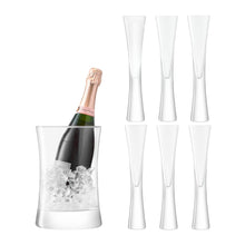 Load image into Gallery viewer, Moya Champagne Set 7pcs clear