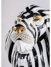 Load image into Gallery viewer, Lion Mask Black-Gold
