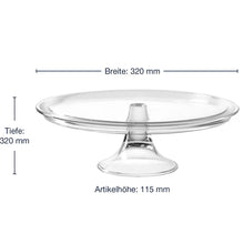 Load image into Gallery viewer, Ciao Cake Plate on Foot 32 cm
