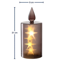 Load image into Gallery viewer, Capanna LED Candle Grey 21 cm
