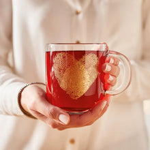 Load image into Gallery viewer, Emozione Cup 400 ml Fingerprint Heart
