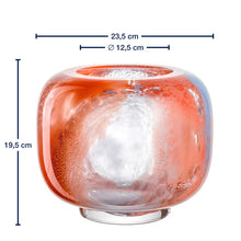 Load image into Gallery viewer, Cipria Due Vase Orange/Blue 20 cm
